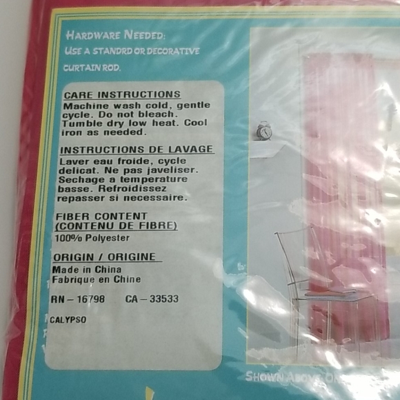 Calypso one pink sheer panel NWT - Picture 3 of 4